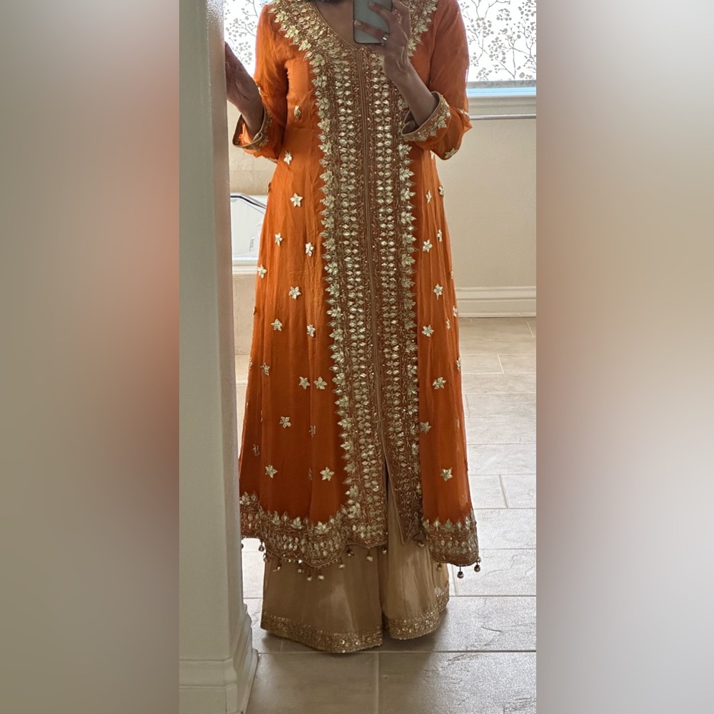 Stunning Indian Pakistani Designer Anarkali kameez for lehenga, Gharara/sharara